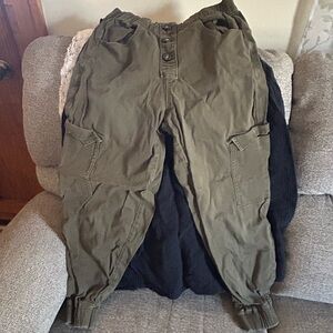 Almost Famous Olive Utility Pants